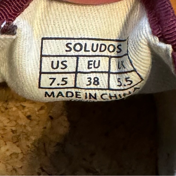 Soludos Llama Burgundy Velvet Shoes- 7.5 - Picture 7 of 7